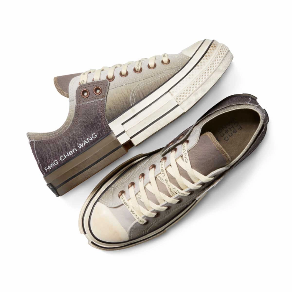   Feng Chen Wang 2-in-1 Chuck 70 Low Top 'Brown Egret' Light Comfort