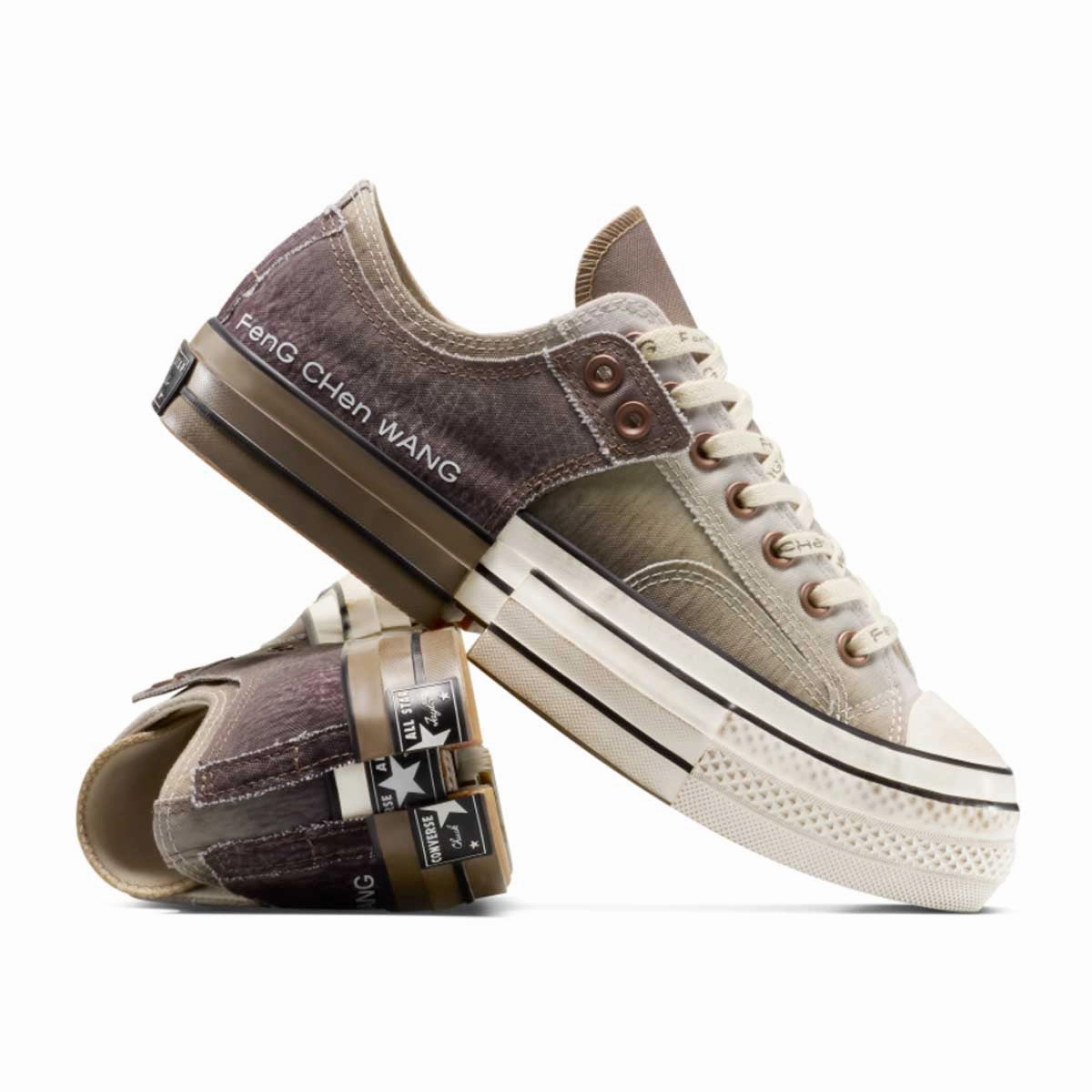   Feng Chen Wang 2-in-1 Chuck 70 Low Top 'Brown Egret' Light Comfort