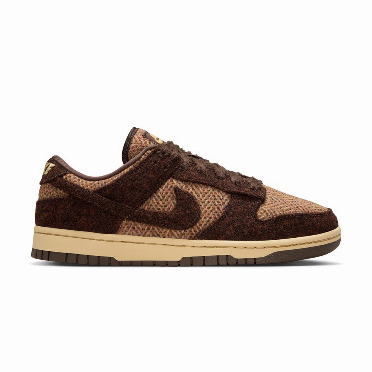   Harris Tweed Wmns Dunk Low 'Sesame Violet Mist' Durable Support Extra Padding