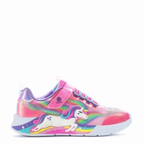 (Lighted Unicorn)Pink/Multi Breathable Upper