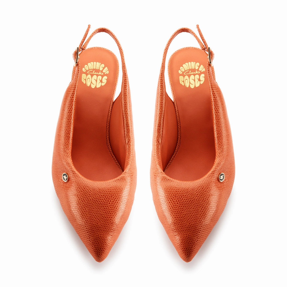   Martine rose Wmns CUR Sling 1 'Orange Interest Leather' Light Motion Step-On Layer