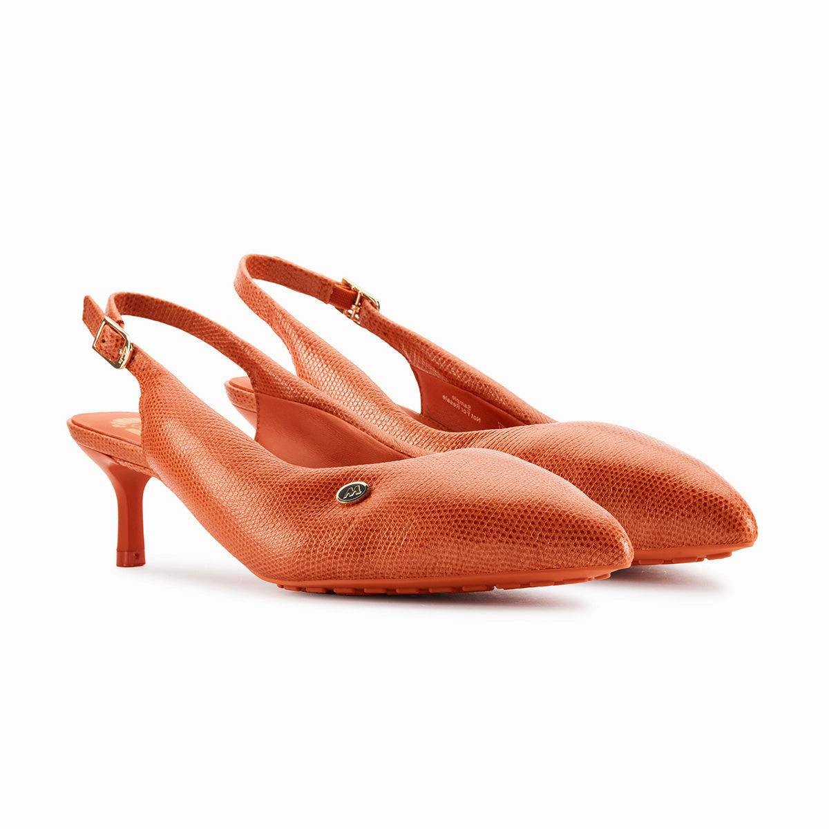   Martine rose Wmns CUR Sling 1 'Orange Interest Leather' Light Motion Step-On Layer