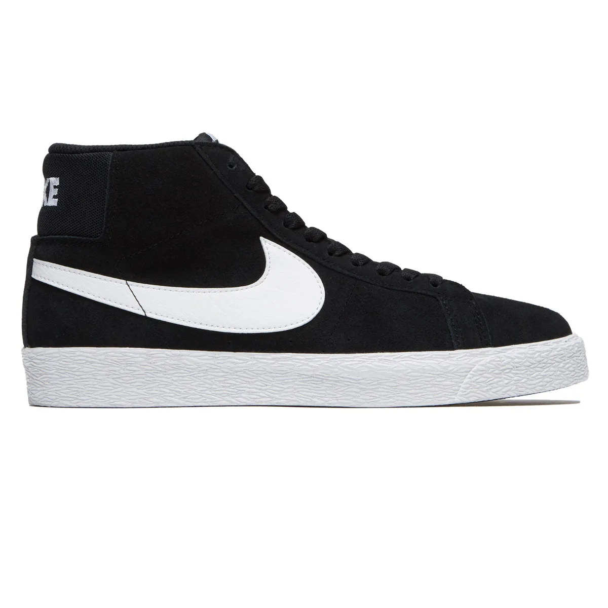 Active Fit Nike SB Zoom Blazer Mid Shoes - Black/White/White