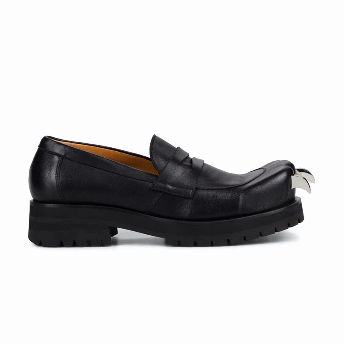 Active Glide Step-On Layer Leather Moccasin Moggies 'Black'