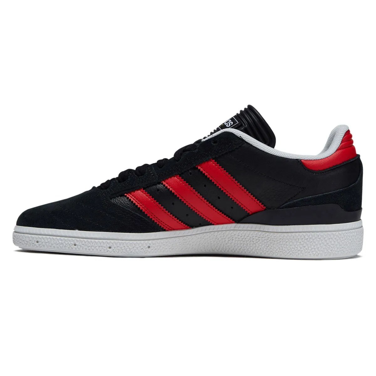 Adidas Busenitz Shoes - Core Black/Better Scarlet/Ftwr White Sleek Step