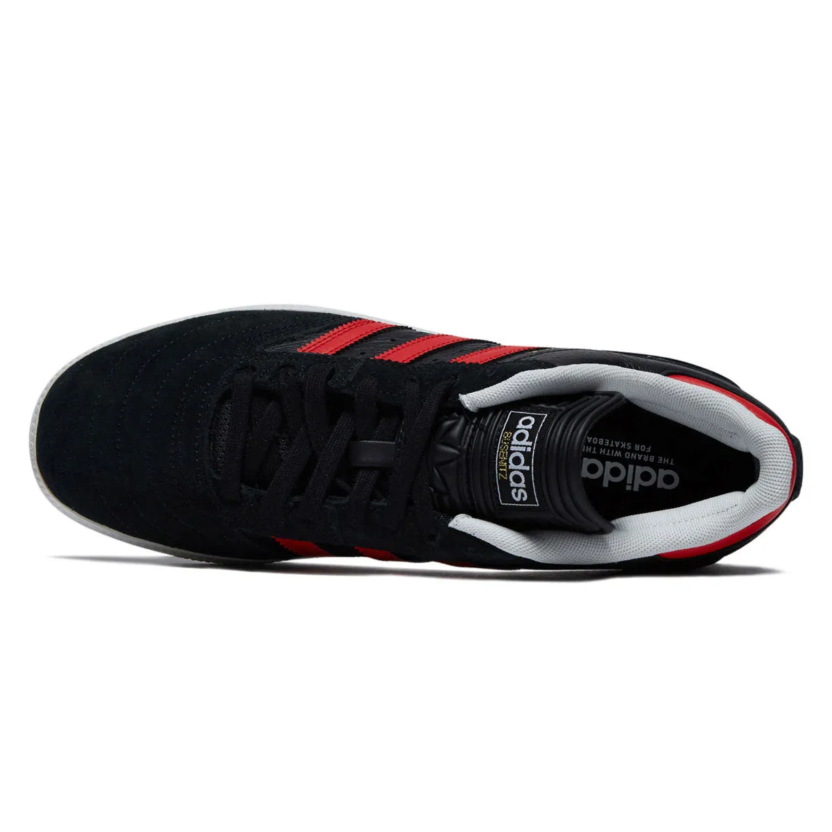 Adidas Busenitz Shoes - Core Black/Better Scarlet/Ftwr White Sleek Step