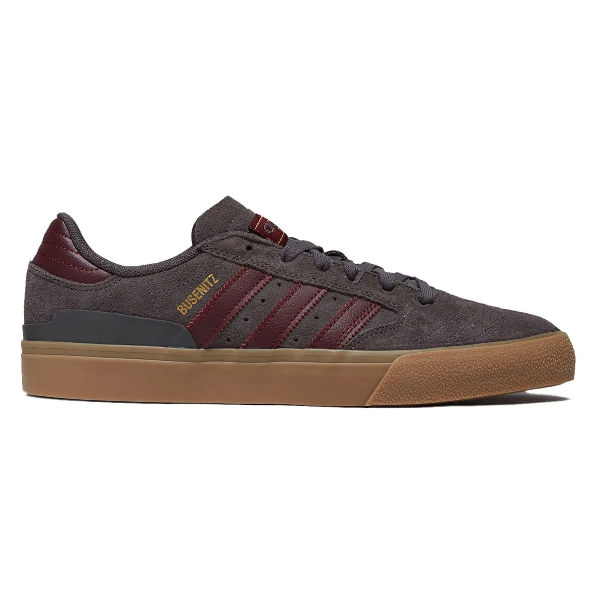 Quick Action All Weather Wear Adidas Busenitz Vulc II Shoes - Charcoal/Red/Gum
