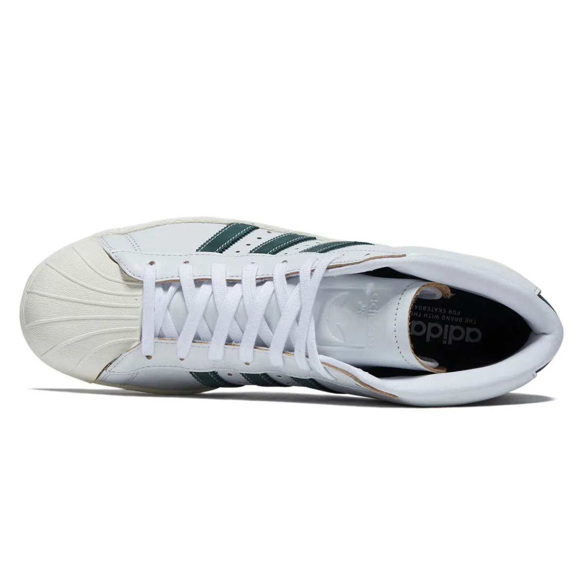 Adidas Pro Model 80 ADV Shoes - Crystal White/Core Green/Off White Fast Step