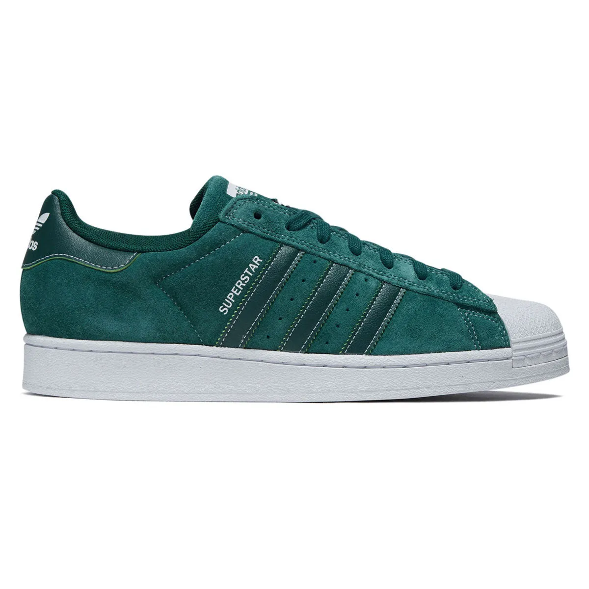 Adidas Superstar ADV Shoes - Core Green/Ftwr White/Core Green Grip Ride
