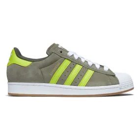 Adidas Superstar ADV Shoes - Olive Strata/Yellow/Gold Metallic Plush Interior