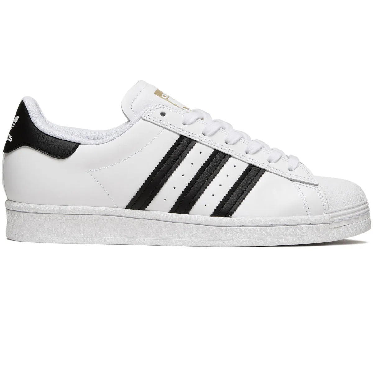 Heavy Duty Shock Ride Adidas Superstar Adv Shoes - White/Core Black/White