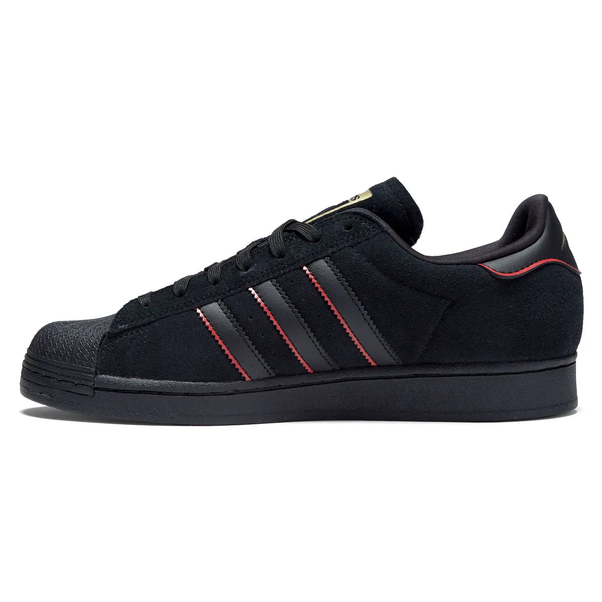 Adidas Superstar Adv x Felipe Gustavo Shoes - Black/Scarlet/Gold Shock Pulse