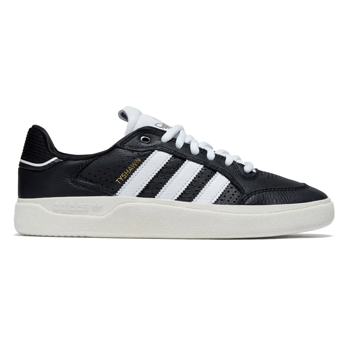 Relaxed Vibe Adidas Tyshawn Low Shoes - Core Black/Ftwr White/Core White