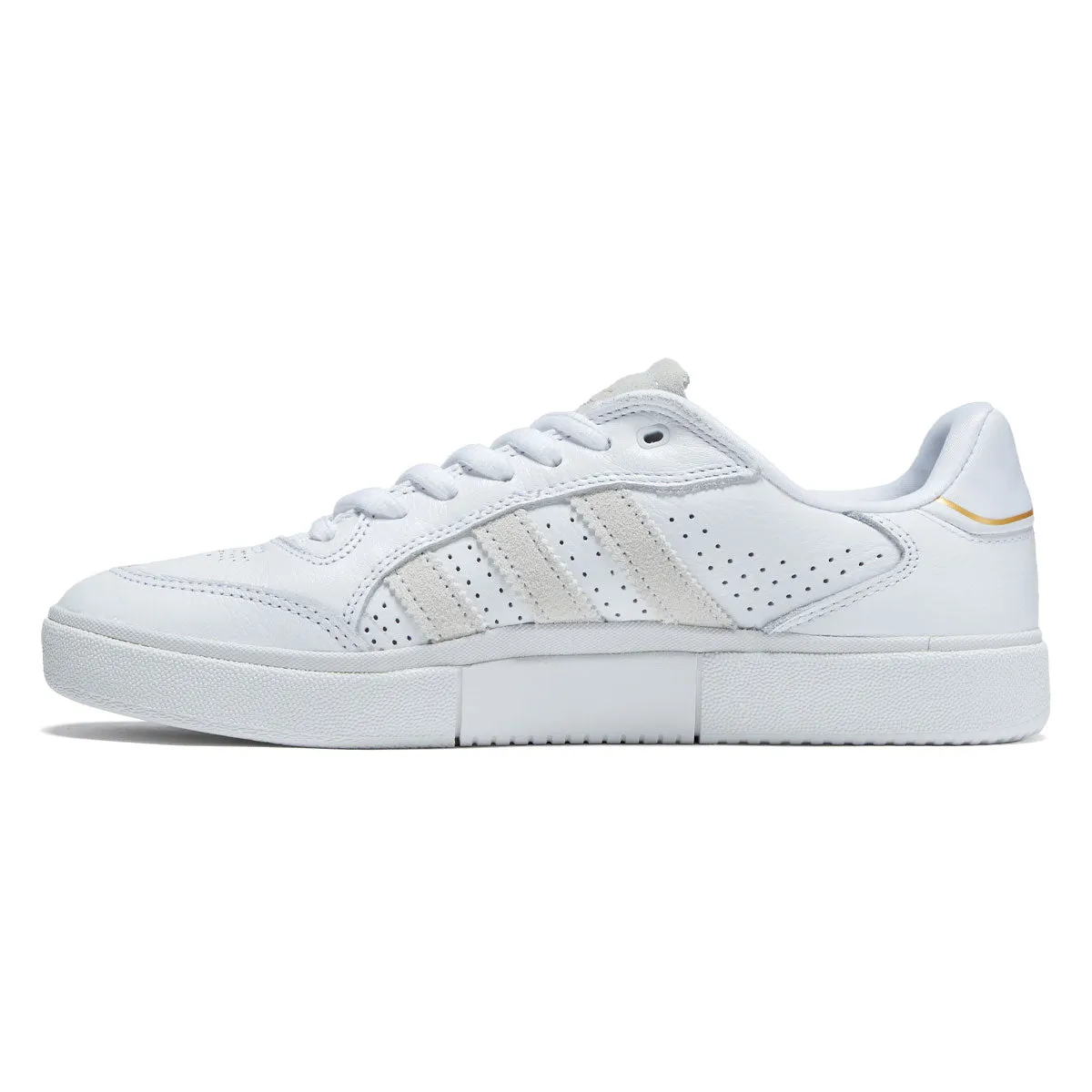 Adidas Tyshawn Low Shoes - Ftwr White/Ftwr White/Gold Metallic Shock Swift