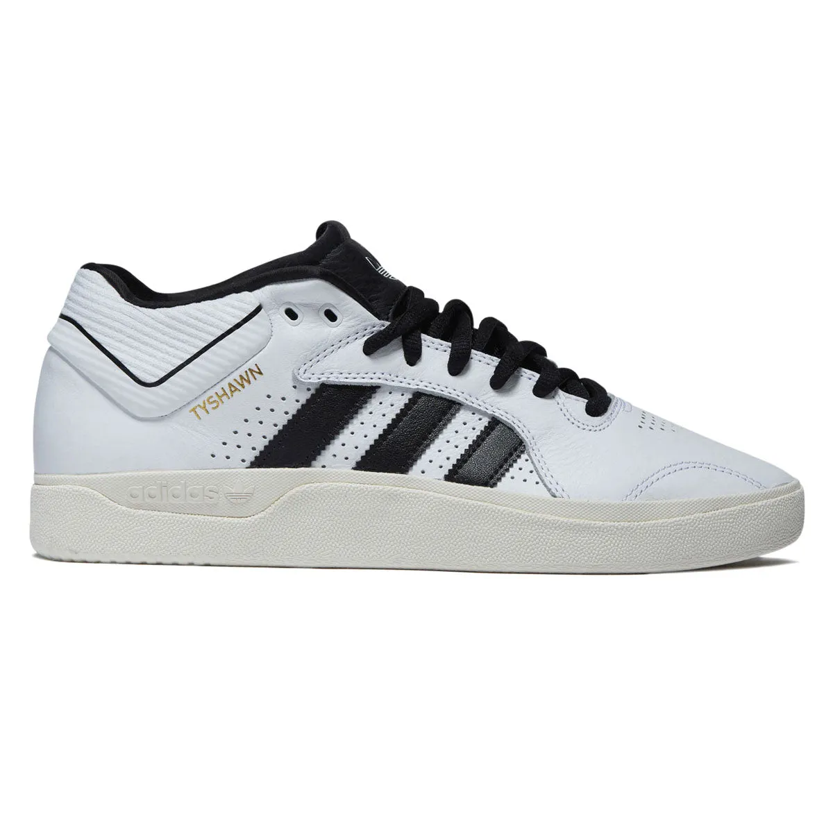 Adidas Tyshawn Shoes - Ftwr White/Core Black/Ftwr White Easy Use All Weather Fit
