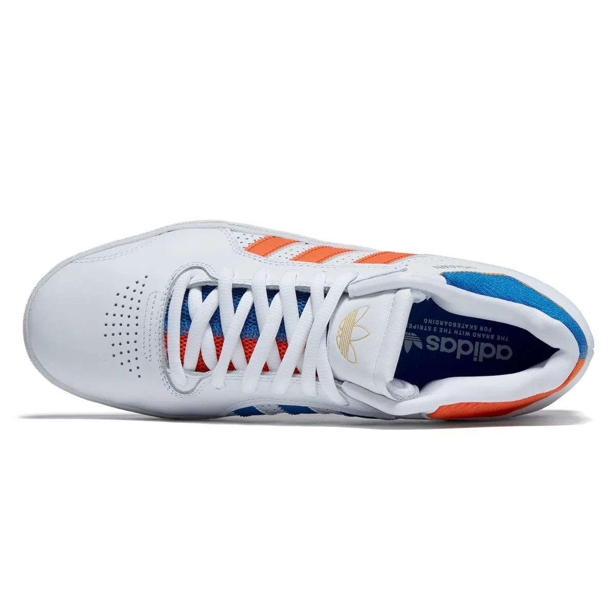 Adidas Tyshawn Shoes - Ftwr White/Orange/Bluebird Sport Fit
