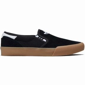 Comfy Flex Fit Adidas Shmoofoil Slip Shoes - Core Black/Ftwr White/Gum Four