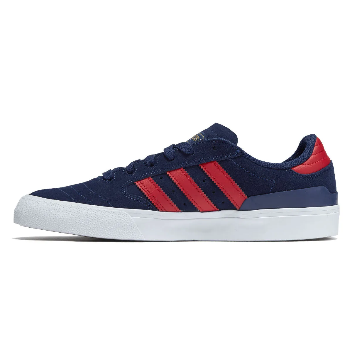 Air Flex Adidas Busenitz Vulc II Shoes - Dark Blue/Better Scarlet/Gold Metallic