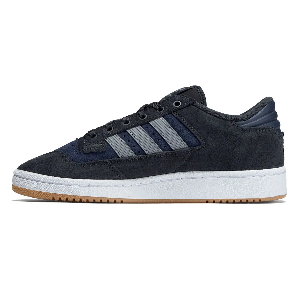 Air Glide Adidas Centennial 85 Low Adv Shoes - Carbon/Grey Heather/Navy
