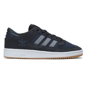 Adidas Centennial 85 Low Adv Shoes - Carbon/Grey Heather/Navy Grip Enhancement Soft Touch
