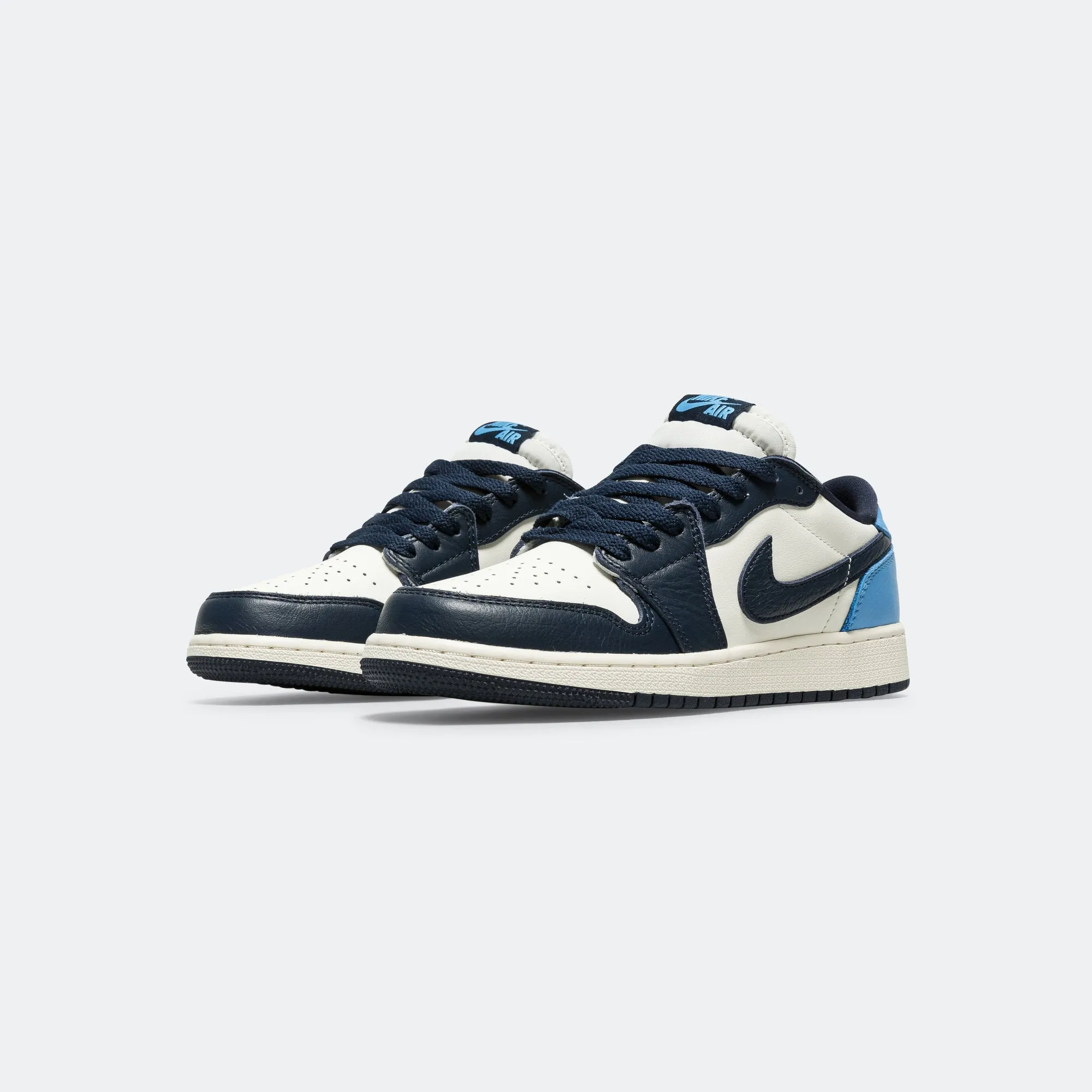 Air Jordan 1 Low OG (GS) - Obsidian/University Blue-Sail Go Further Form