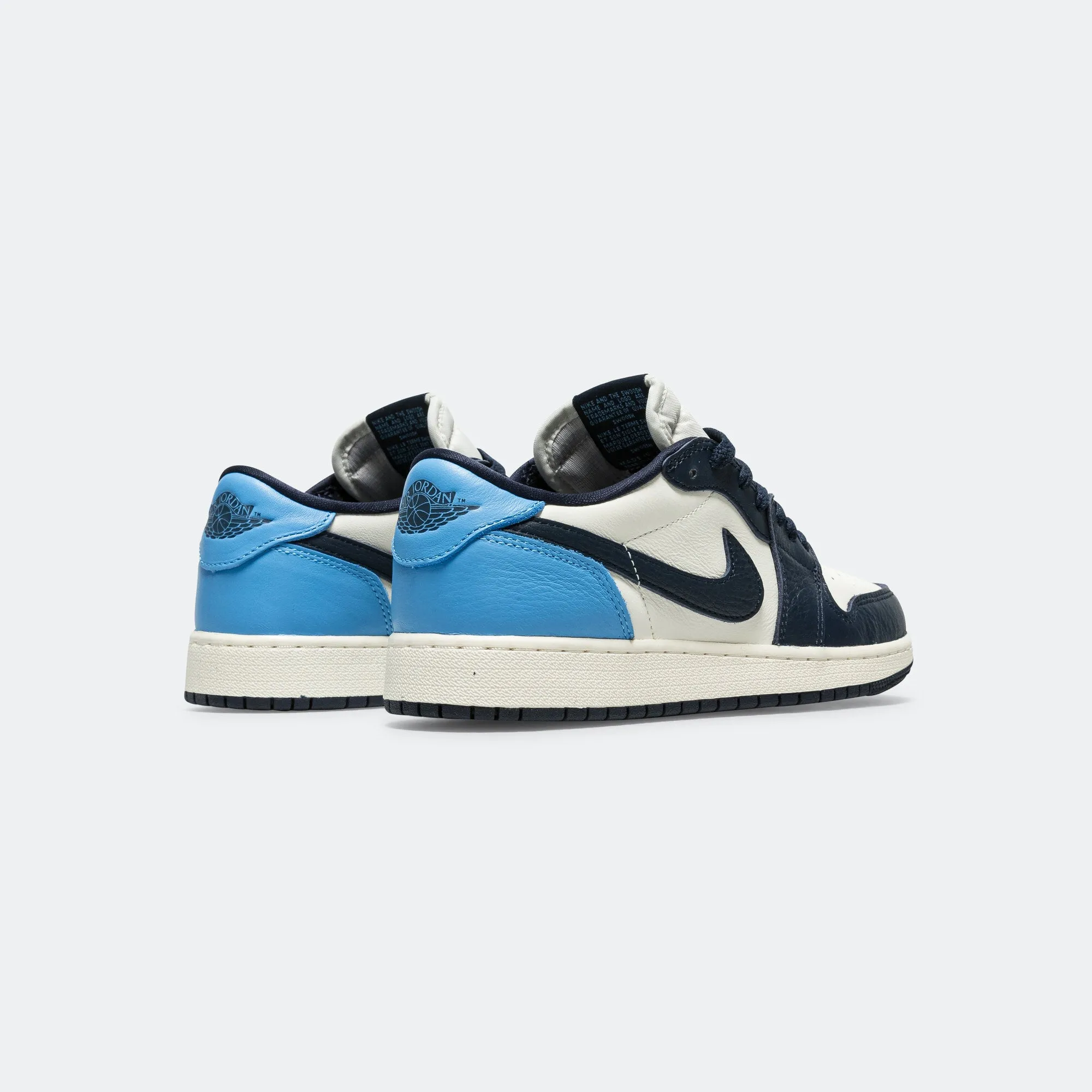 Air Jordan 1 Low OG (GS) - Obsidian/University Blue-Sail Go Further Form
