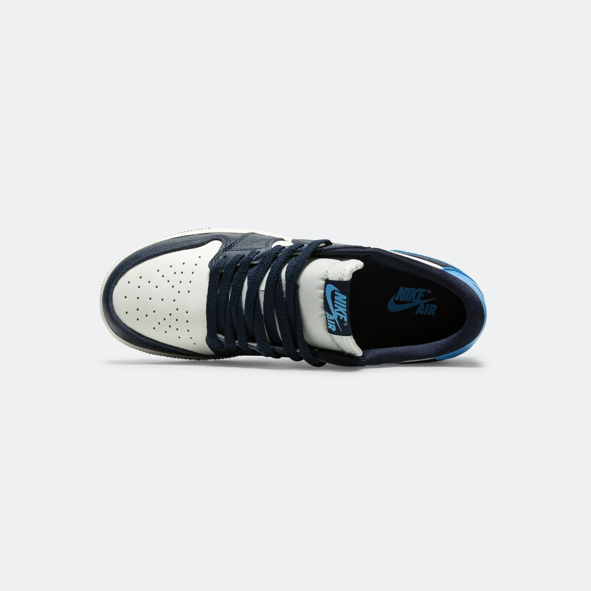Air Jordan 1 Low OG (GS) - Obsidian/University Blue-Sail Go Further Form