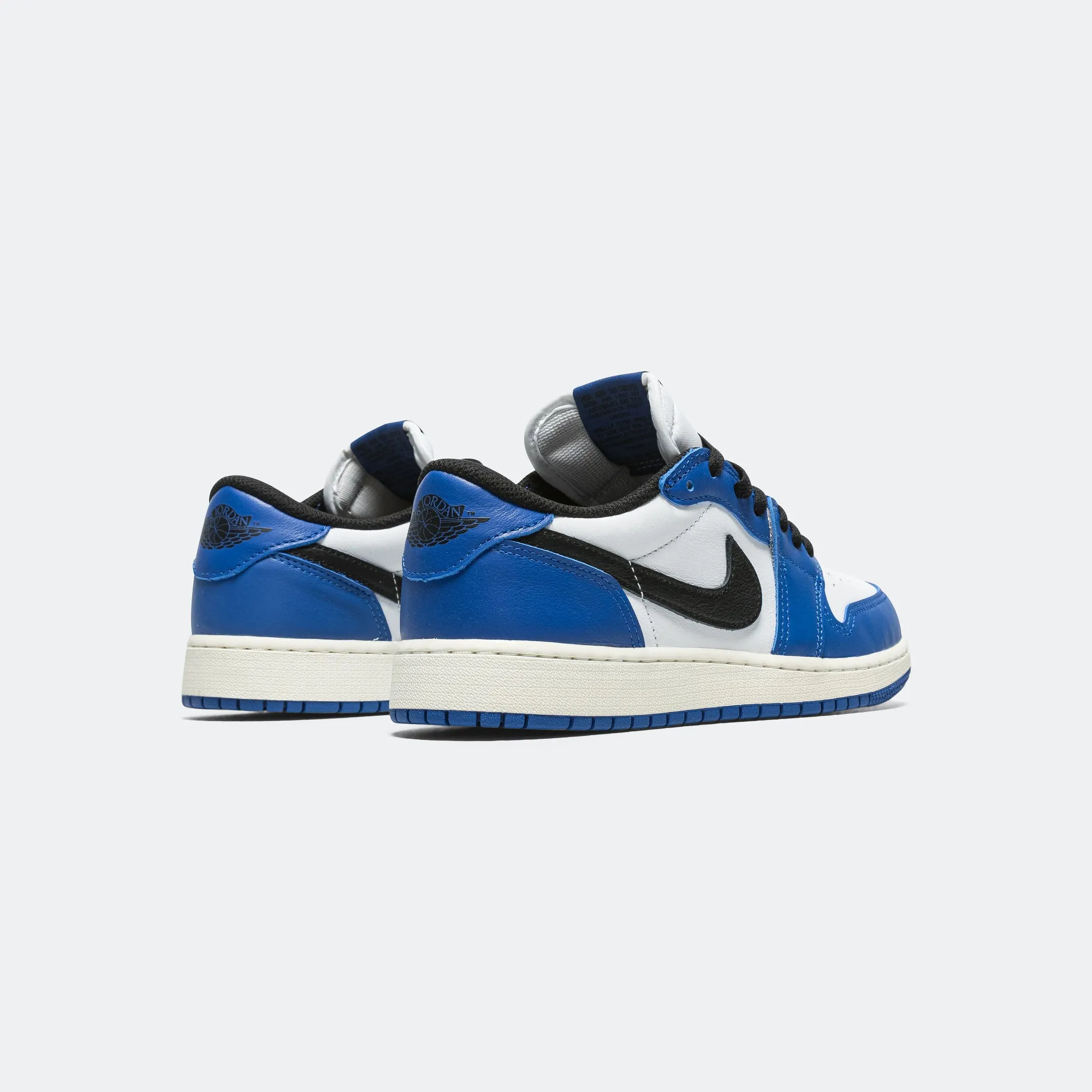 Air Jordan 1 Low OG (GS) - White/Black-Game Royal-Sail Signature flexibility
