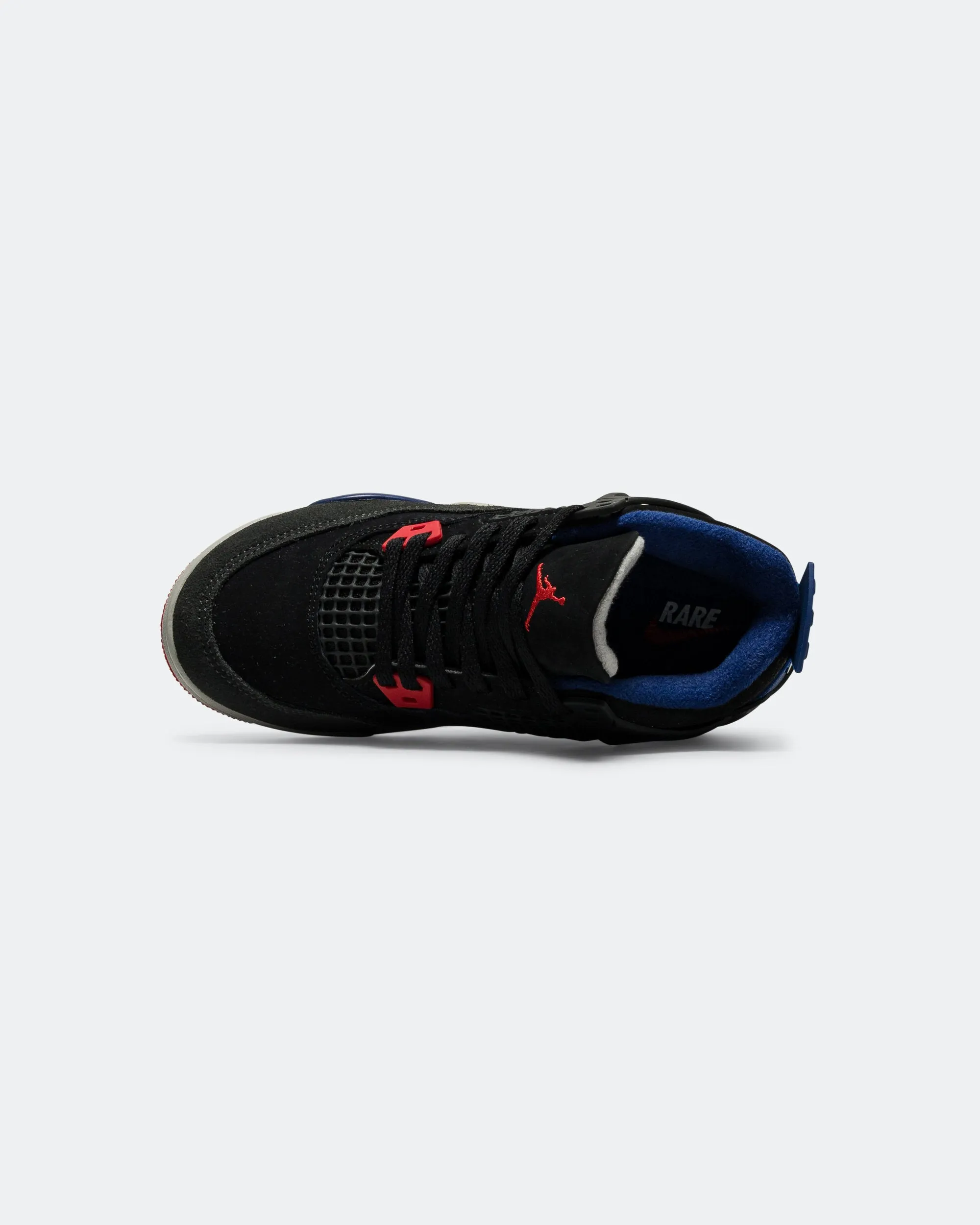Air Jordan 4 Retro (PS) - Black/Fire Red-Deep Royal Bue Structured ease