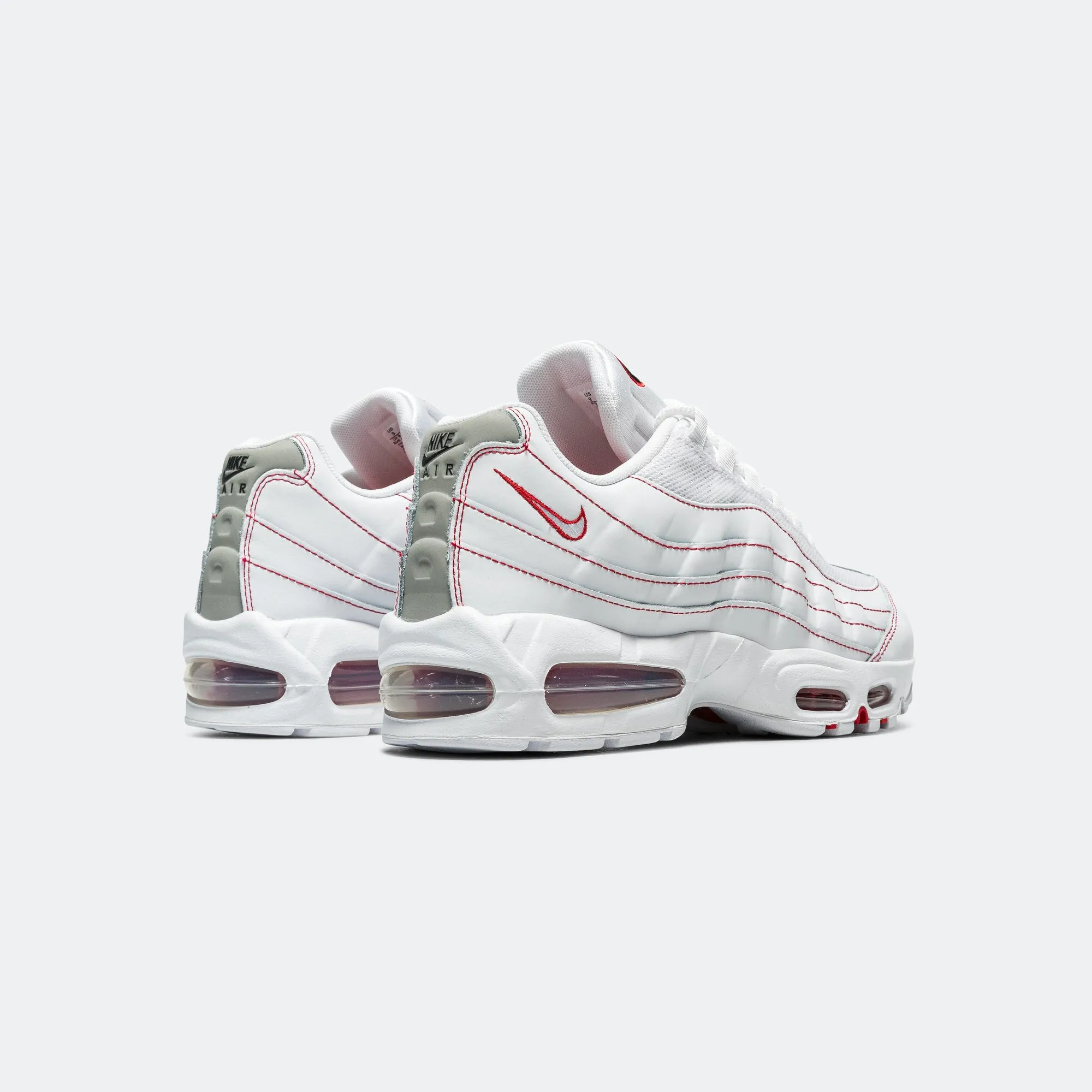 Air Max 95 OG - White/University Red-Wolf Grey Iconic Piece