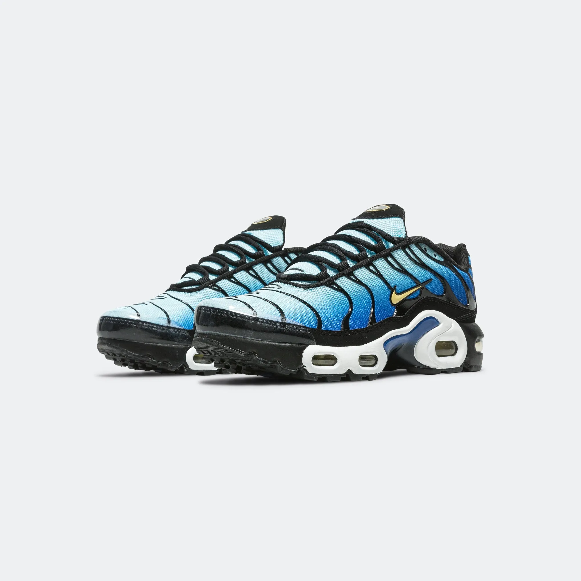 Air Max Plus (GS) - Black/Chamois-Sky Blue-Hyper Blue Perfectly cushioned