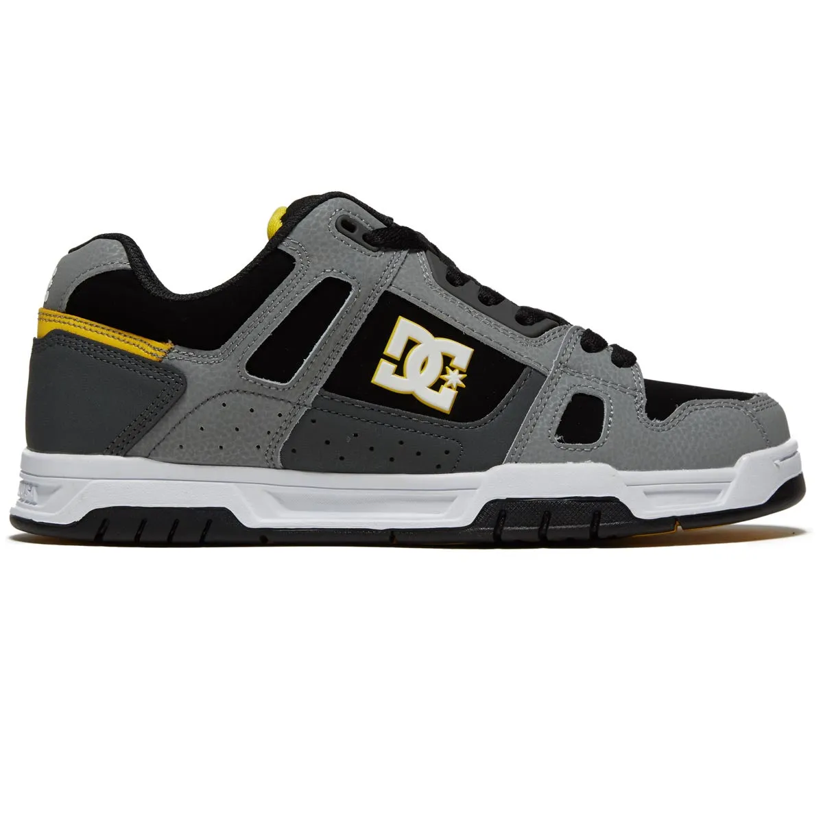 DC Stag Shoes - Grey/Yellow Fast Ride Fit