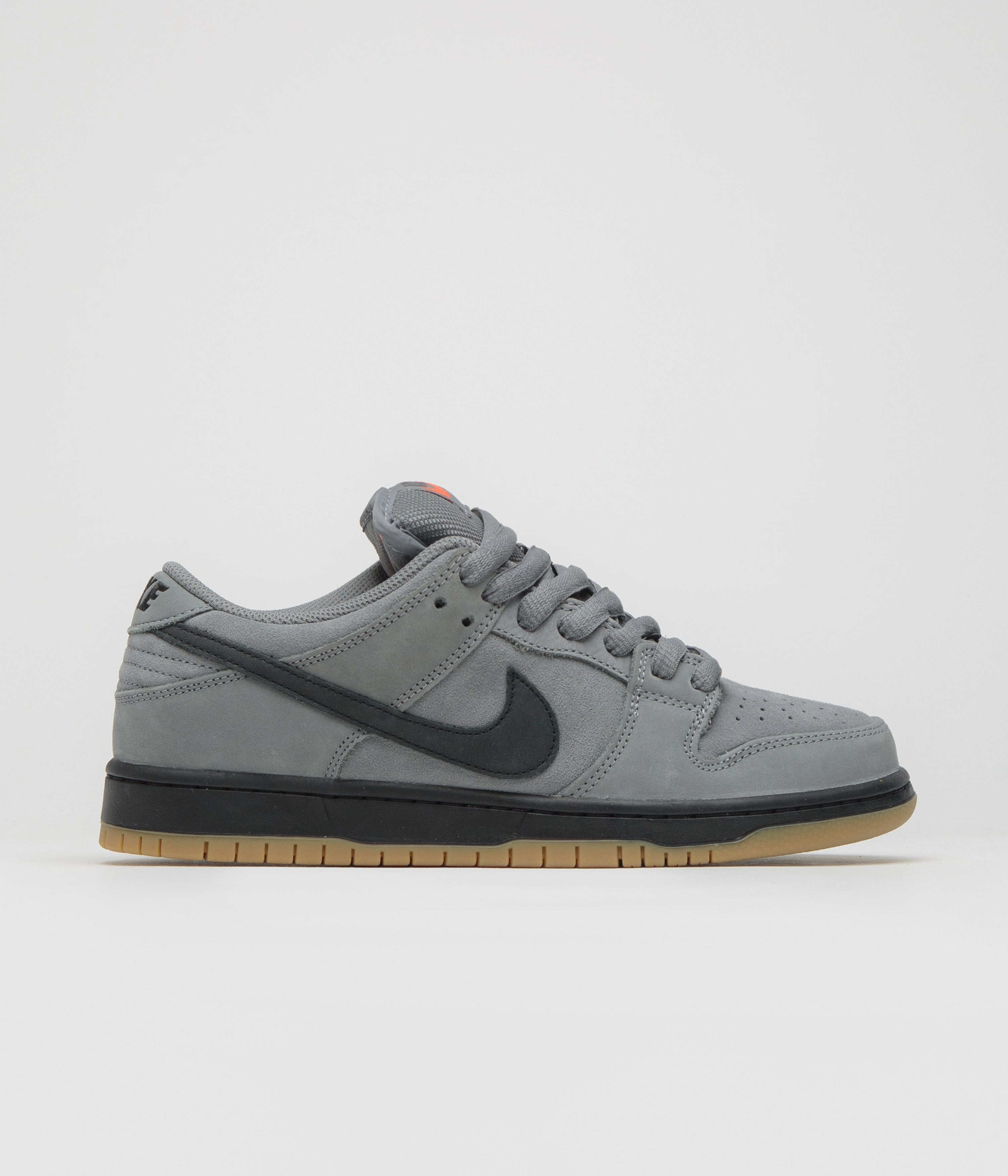 Nike SB Orange Label Dunk Low Pro Shoes - Cool Grey / Black - Cool Grey - Dark Grey quick - drying shoe trait Minimalist Shoe Design