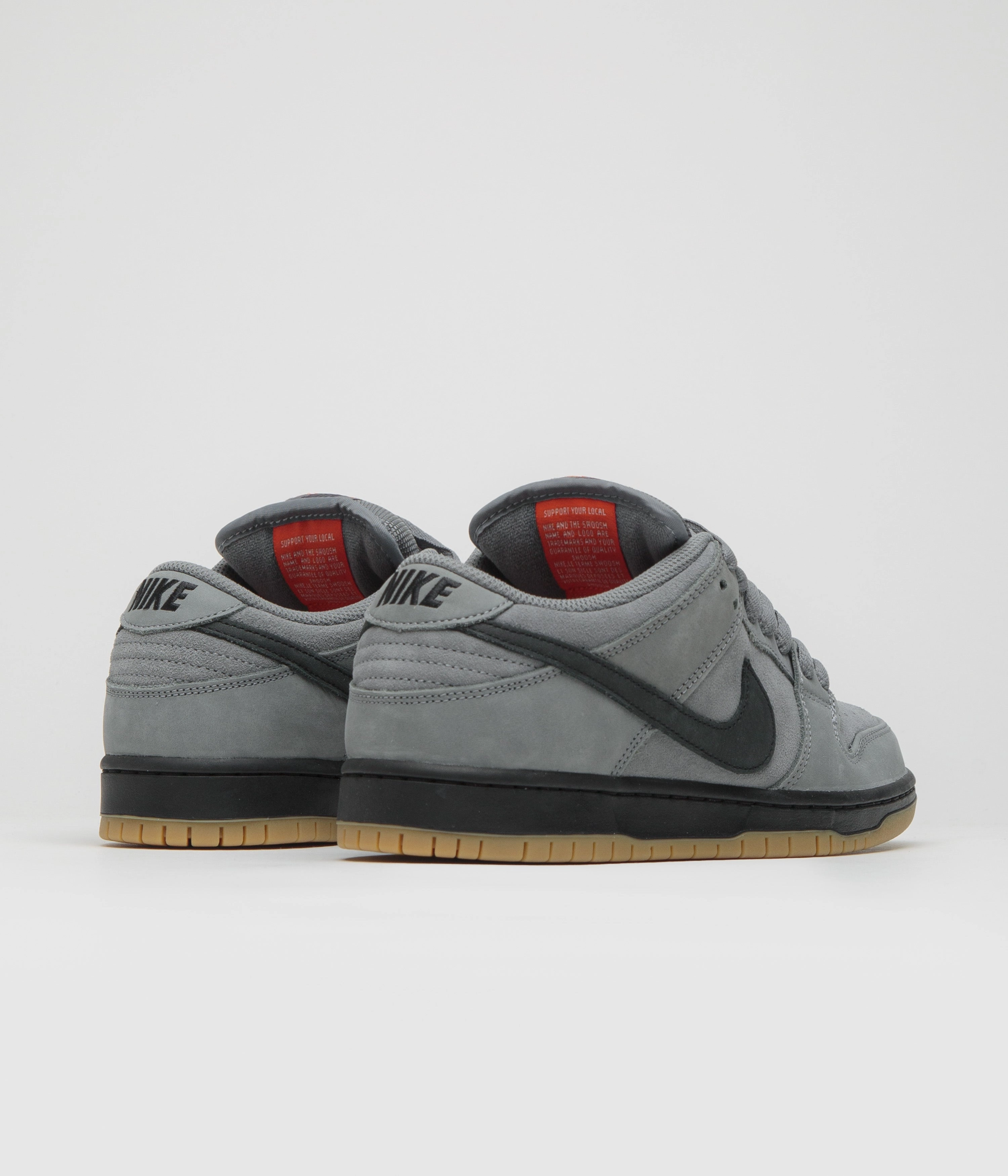 Air - circulation Nike SB Orange Label Dunk Low Pro Shoes - Cool Grey / Black - Cool Grey - Dark Grey