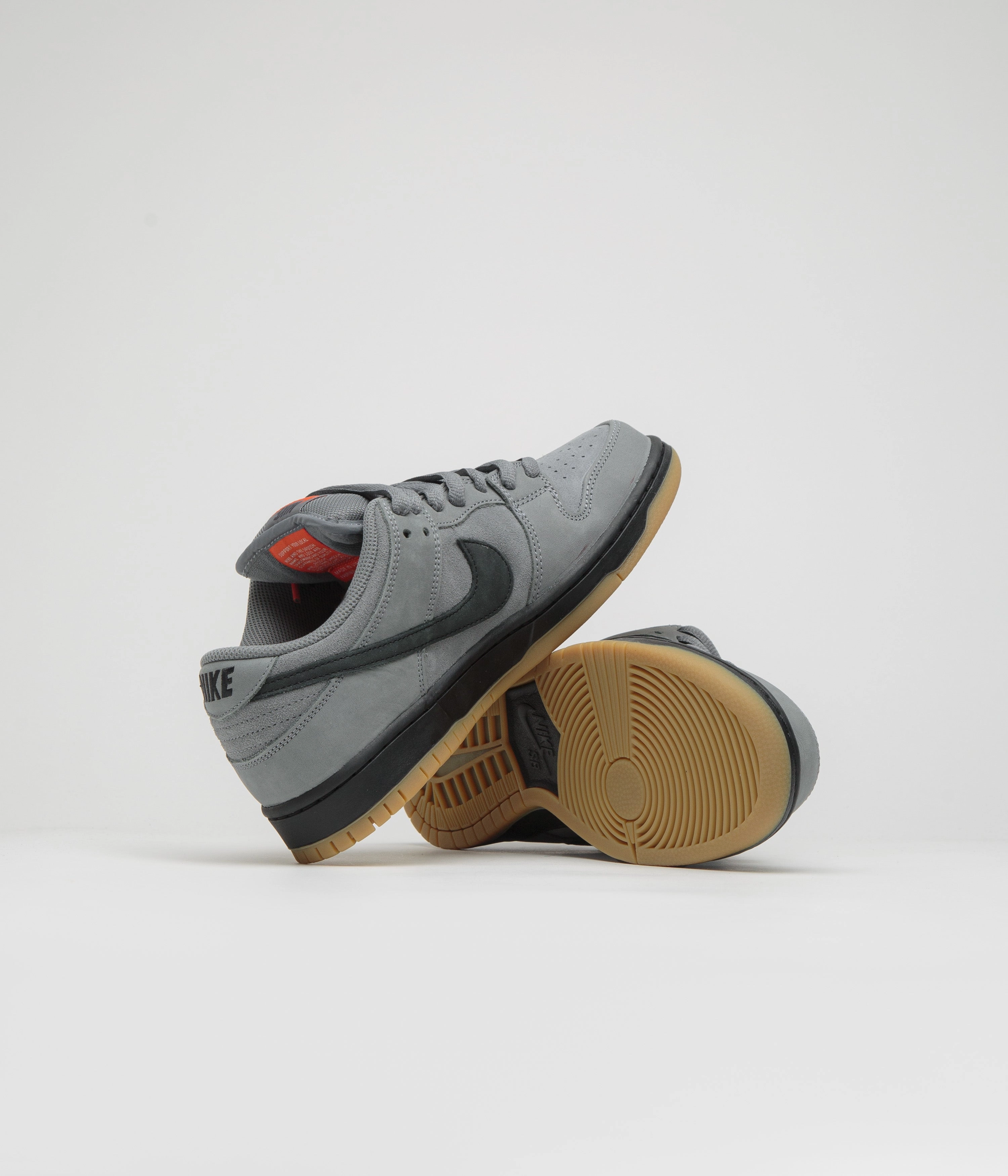 Air - circulation Nike SB Orange Label Dunk Low Pro Shoes - Cool Grey / Black - Cool Grey - Dark Grey