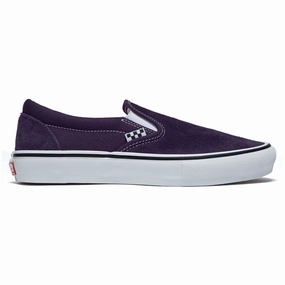 Vans Skate Slip-On Shoes - Purple/Black Slip On Sneakers