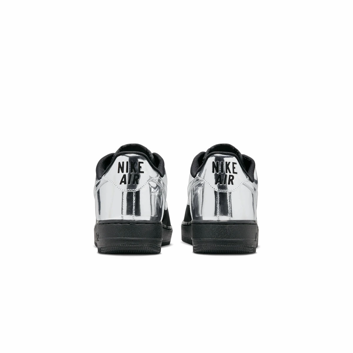 Air Force 1 Low 'Black Metallic Silver' Stylish Sole