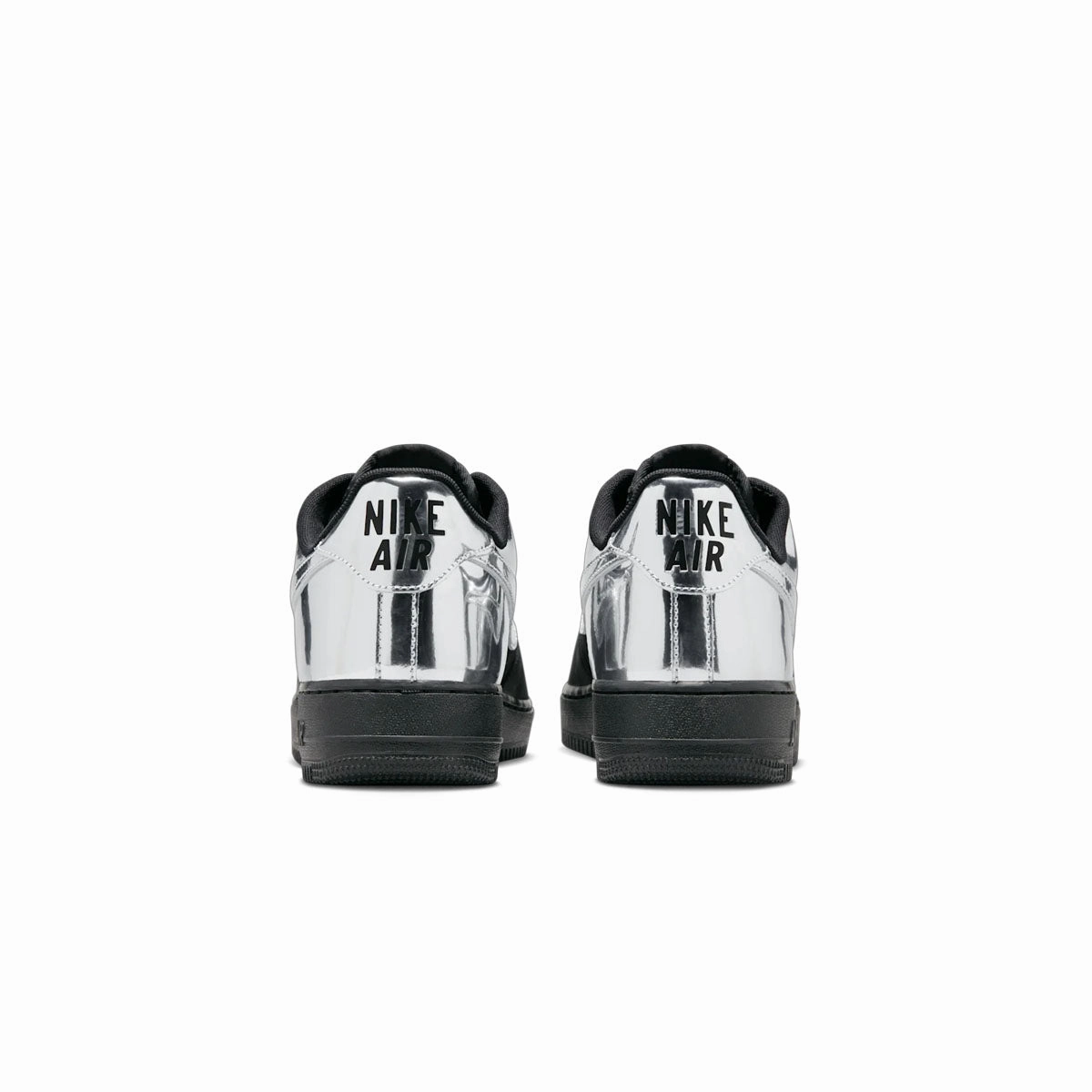 Air Force 1 Low 'Black Metallic Silver' Stylish Sole