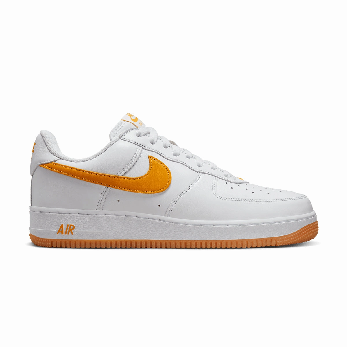 Contoured Sole Padded look Air Force 1 Low Retro QS 'Waterproof White University Gold'