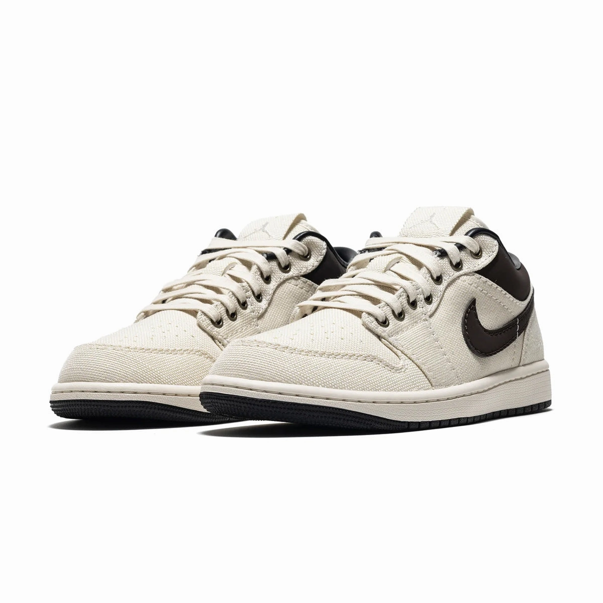 Air Jordan 1 Low Premium 'Pale Ivory Baroque Brown' Cushioned Step
