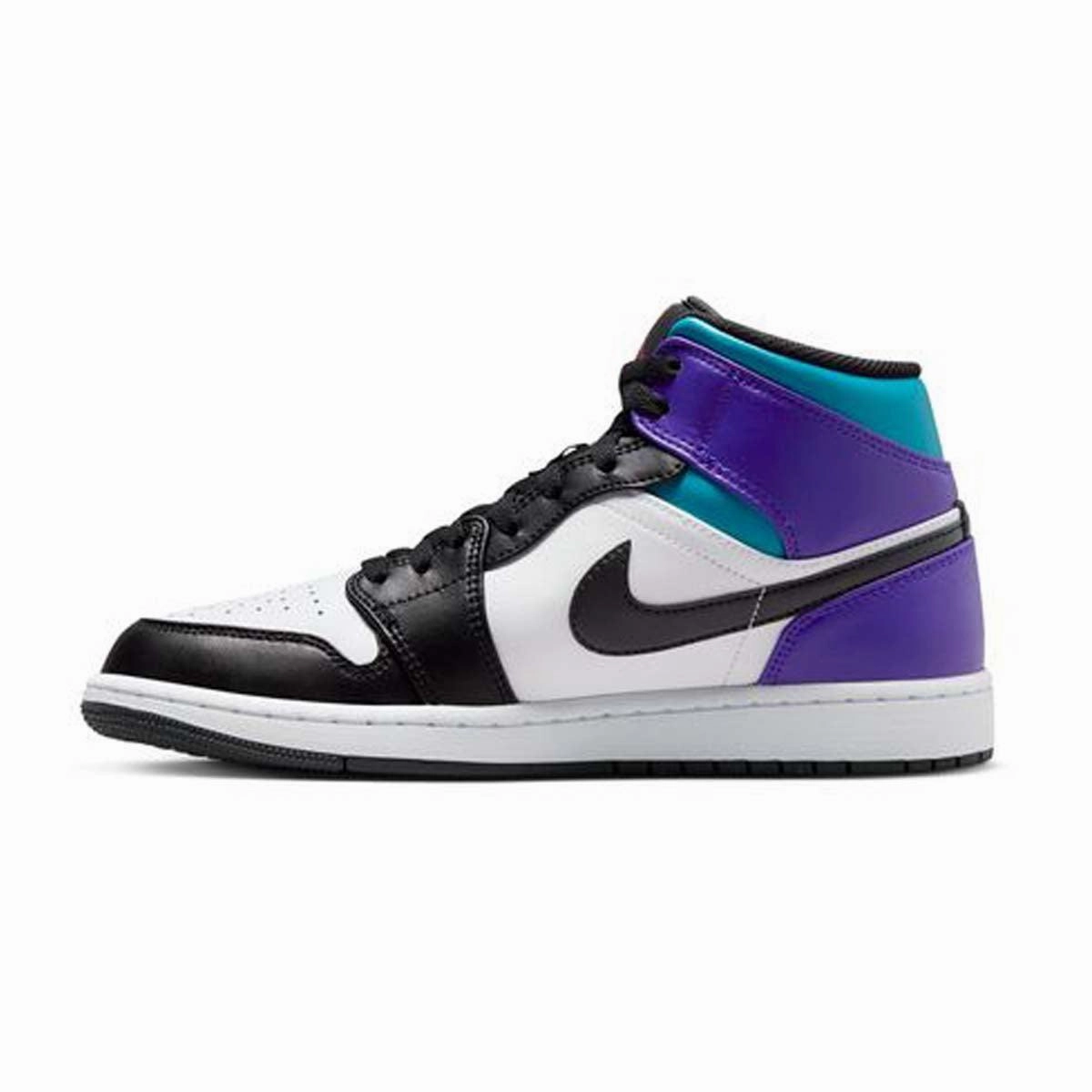 Air Jordan 1 Mid 'Aqua Purple' Multi Layer Comfort