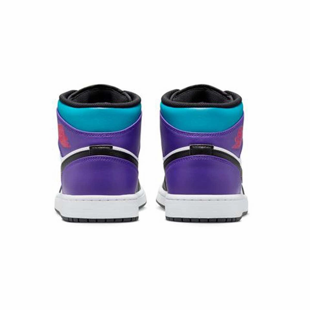 Air Jordan 1 Mid 'Aqua Purple' Multi Layer Comfort