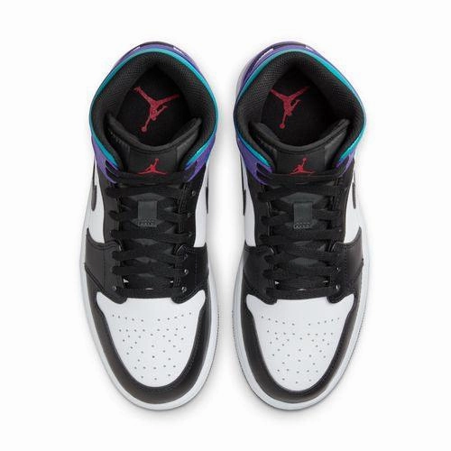 Air Jordan 1 Mid 'Aqua Purple' Multi Layer Comfort