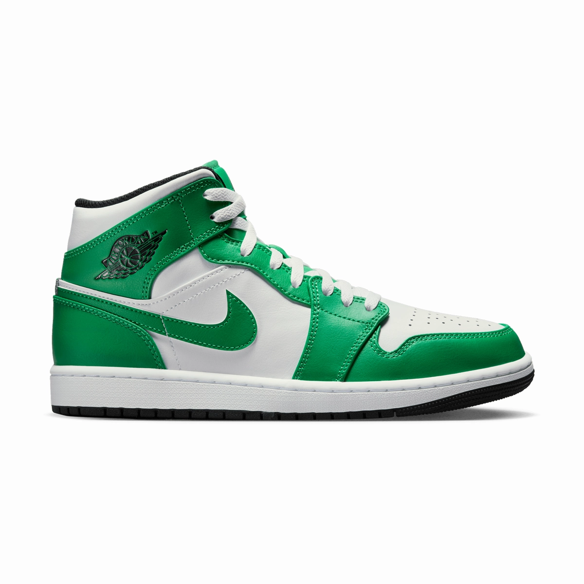 Air Jordan 1 Mid 'Lucky Green' Sleek Profile