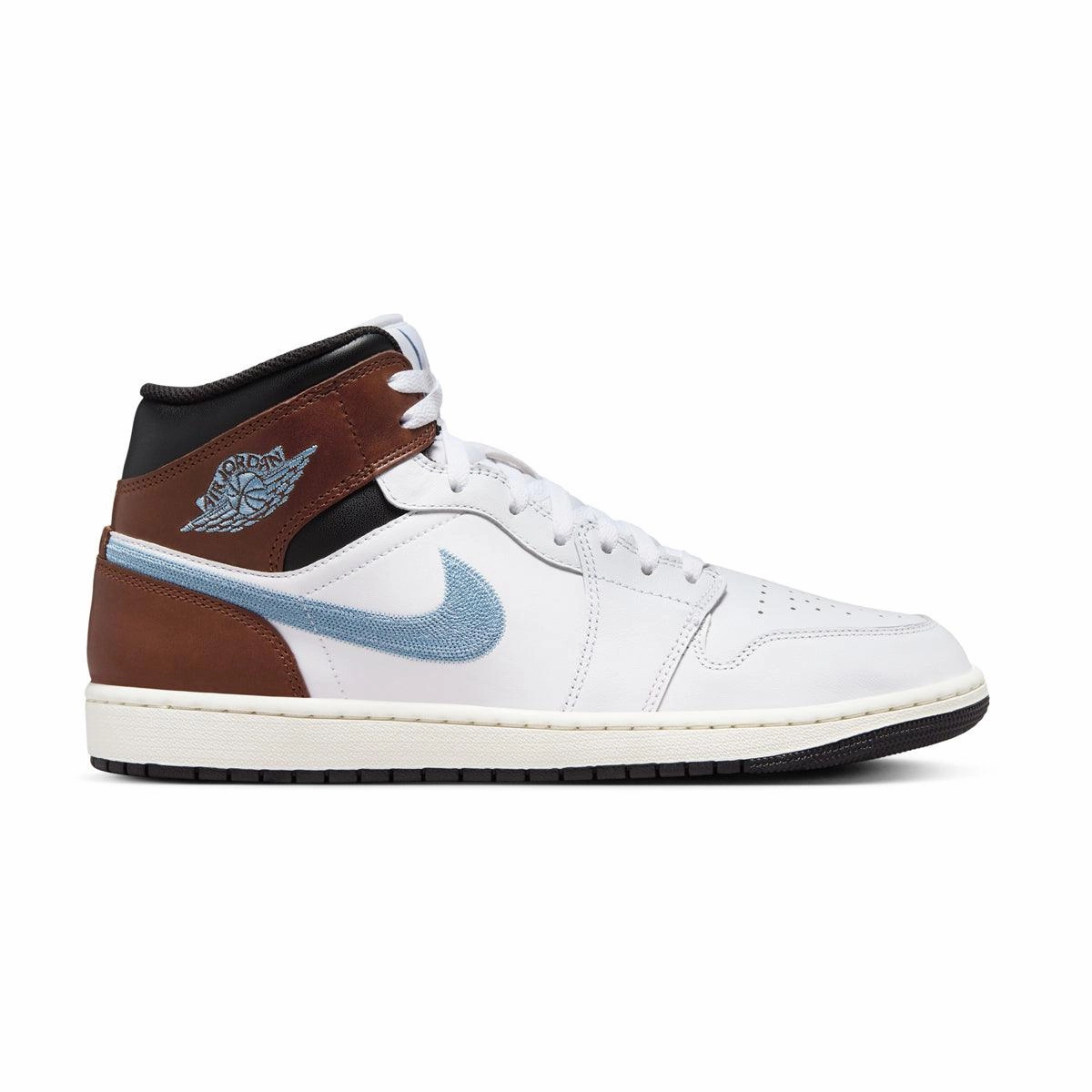 Air Jordan 1 Mid SE 'Brown Blue Grey' Smooth Step