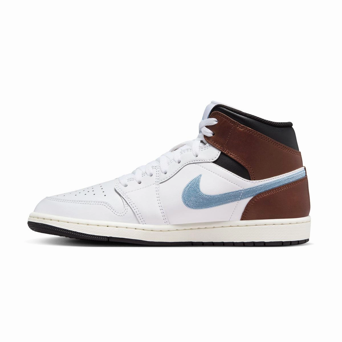 Air Jordan 1 Mid SE 'Brown Blue Grey' Versatile Silhouette