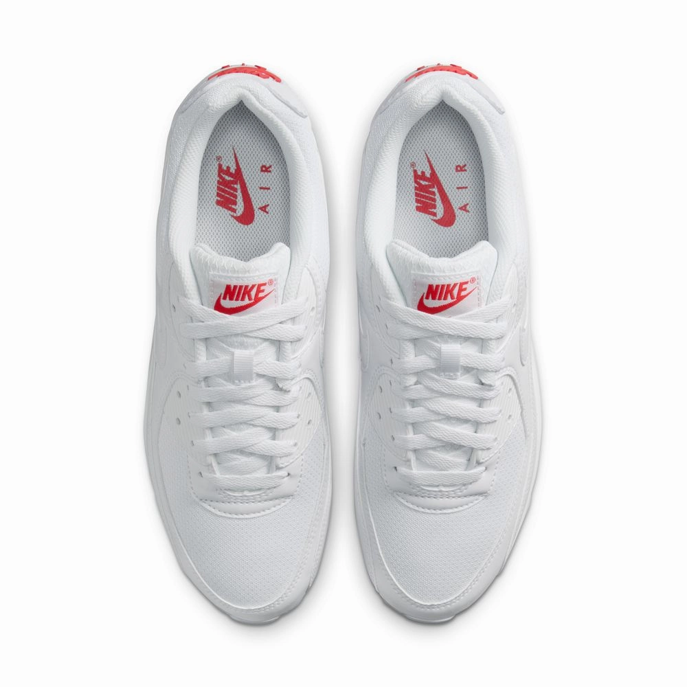 Air Max 90 'White Light Crimson' Quick Step Move Glide-Out