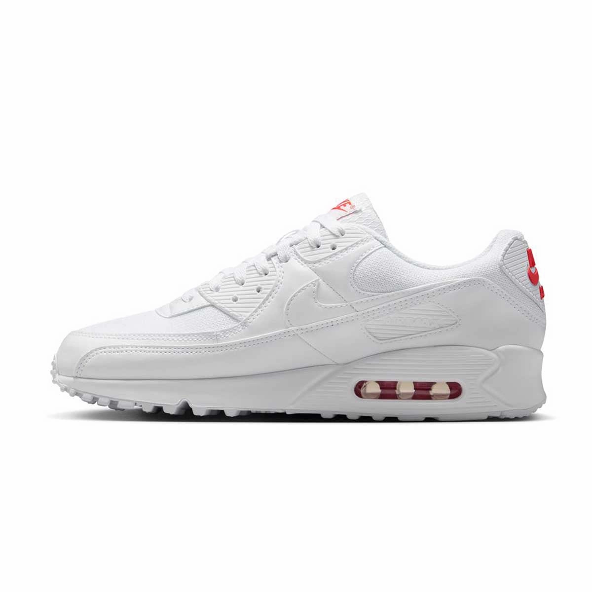 Air Max 90 'White Light Crimson' Quick Step Move Glide-Out