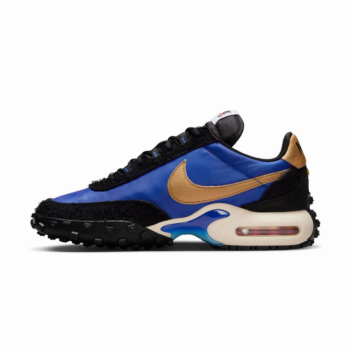 Air Max Waffle SP 'Black Hyper Blue' Sporty lining