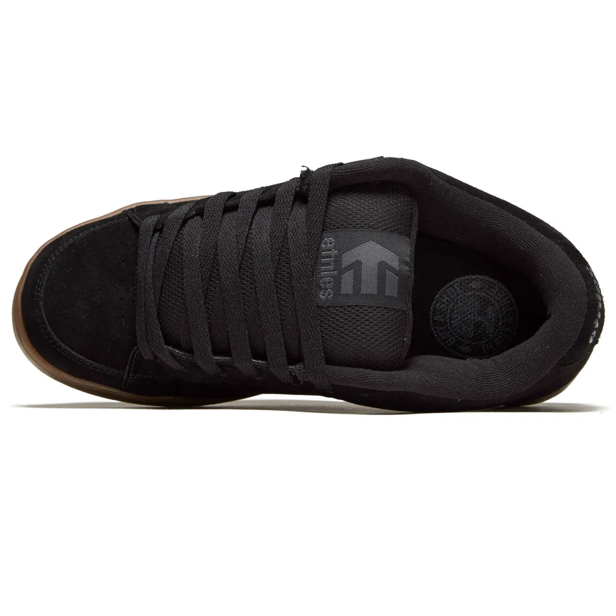 All Day Etnies Kingpin Shoes - Black/Dark Grey/Gum